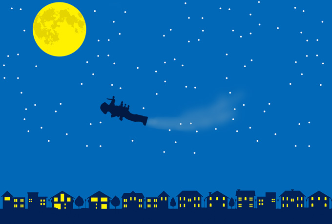 鋼鉄の巨人と夜の街